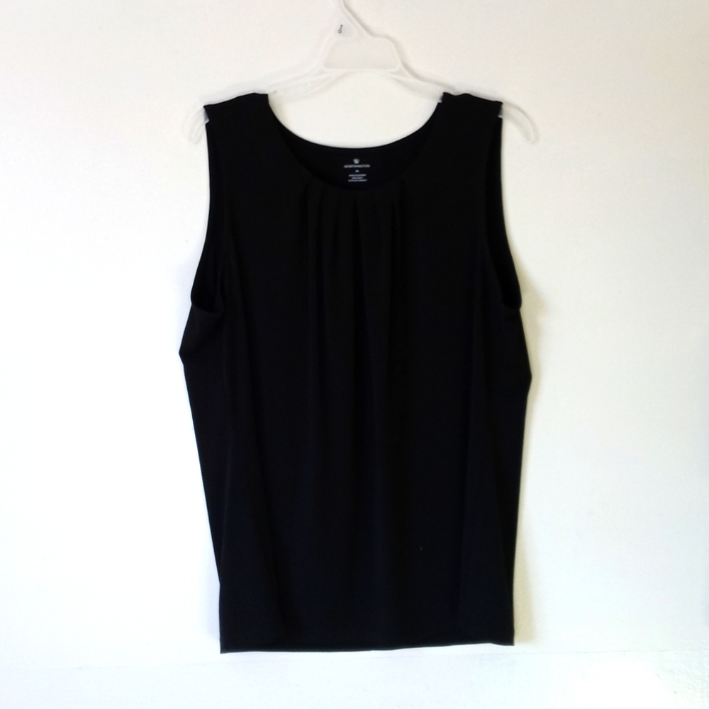 Worthington black xl sleeveless blouse